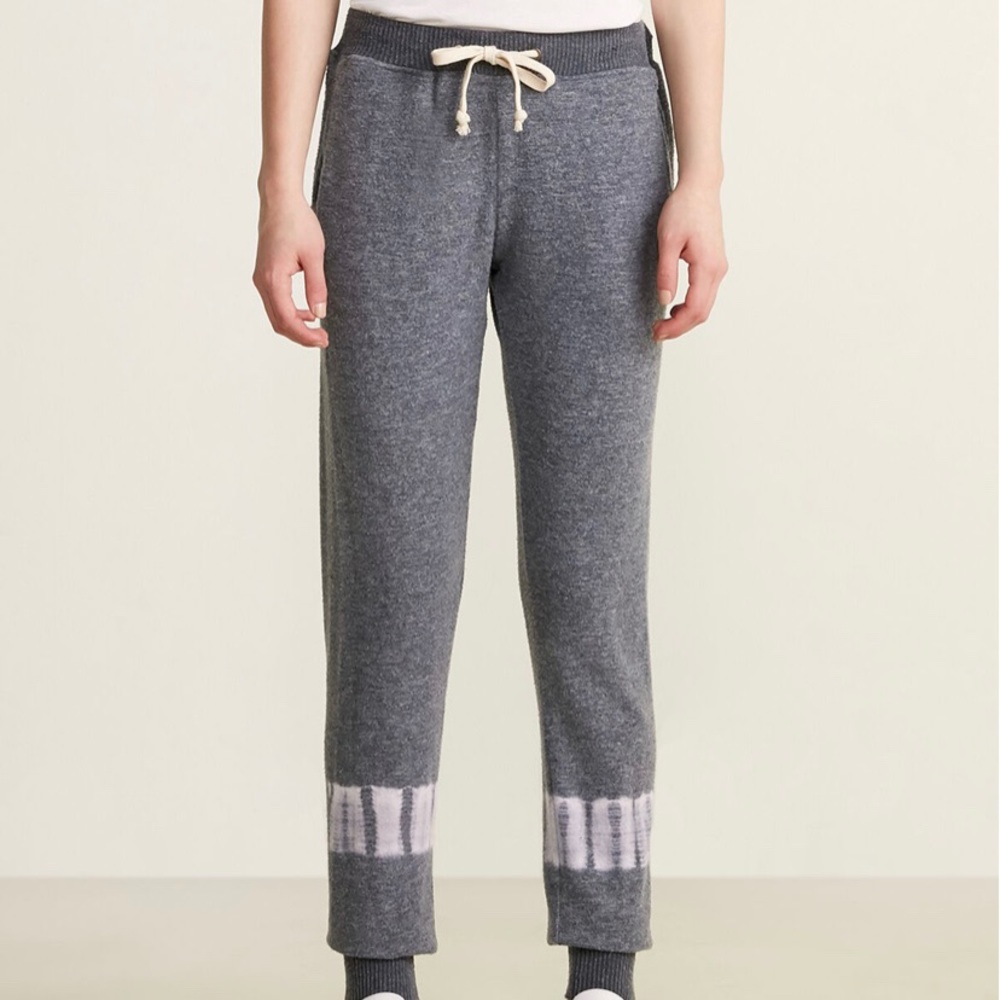 Theo & Spence Charcoal Stripe Tie Dye Joggers